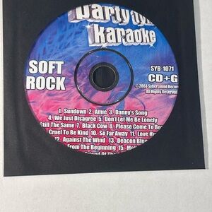 Party Tyme Karaoke Soft Rock CD+G Disc SYB-1071 (Tested)